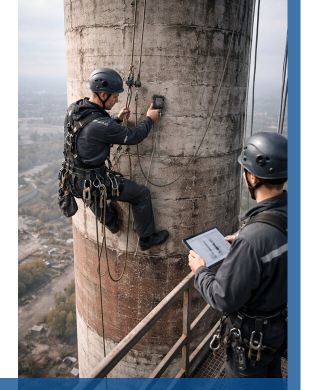 Обследование дымовой трубы в Мегионе от 8340 р. | ВЫСОТНИК-Мго